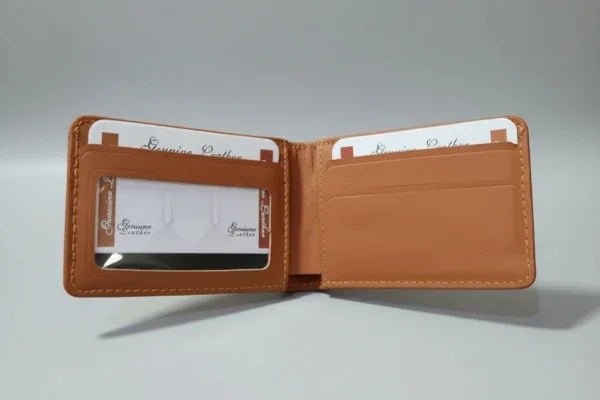 Premium Dollar Size Cow Leather Wallet - SSHOQ