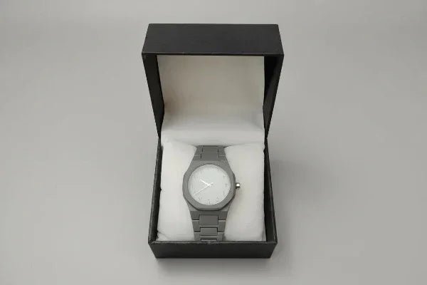 Men's Carbon Fiber GREY Arabic Aura Watch - SSHOQ