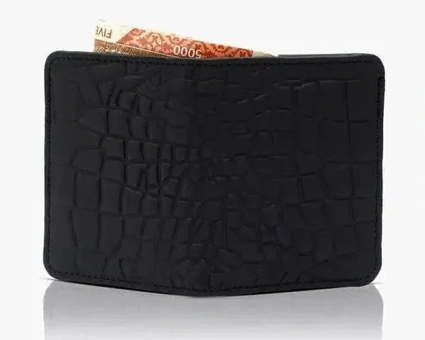 Crocodile Mini leather wallet - SSHOQ